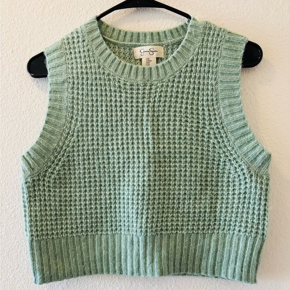 Jessica Simpson Green V-Neck Sweater - Picture 1 of 4